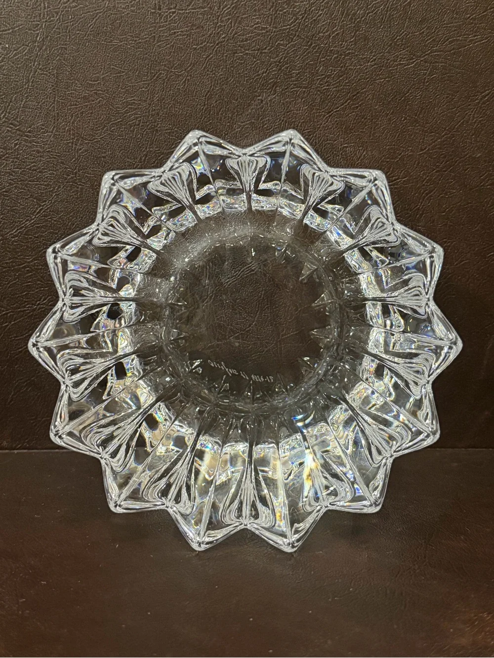 Orrefors Fleur Crystal Bowl | Retired Jan Johansson Design